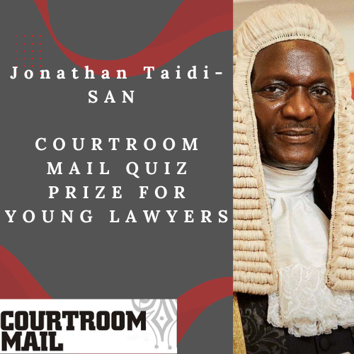 Jonathan Taidi SAN Courtroom Mail  Prize opens for Young Lawyers- See the rules